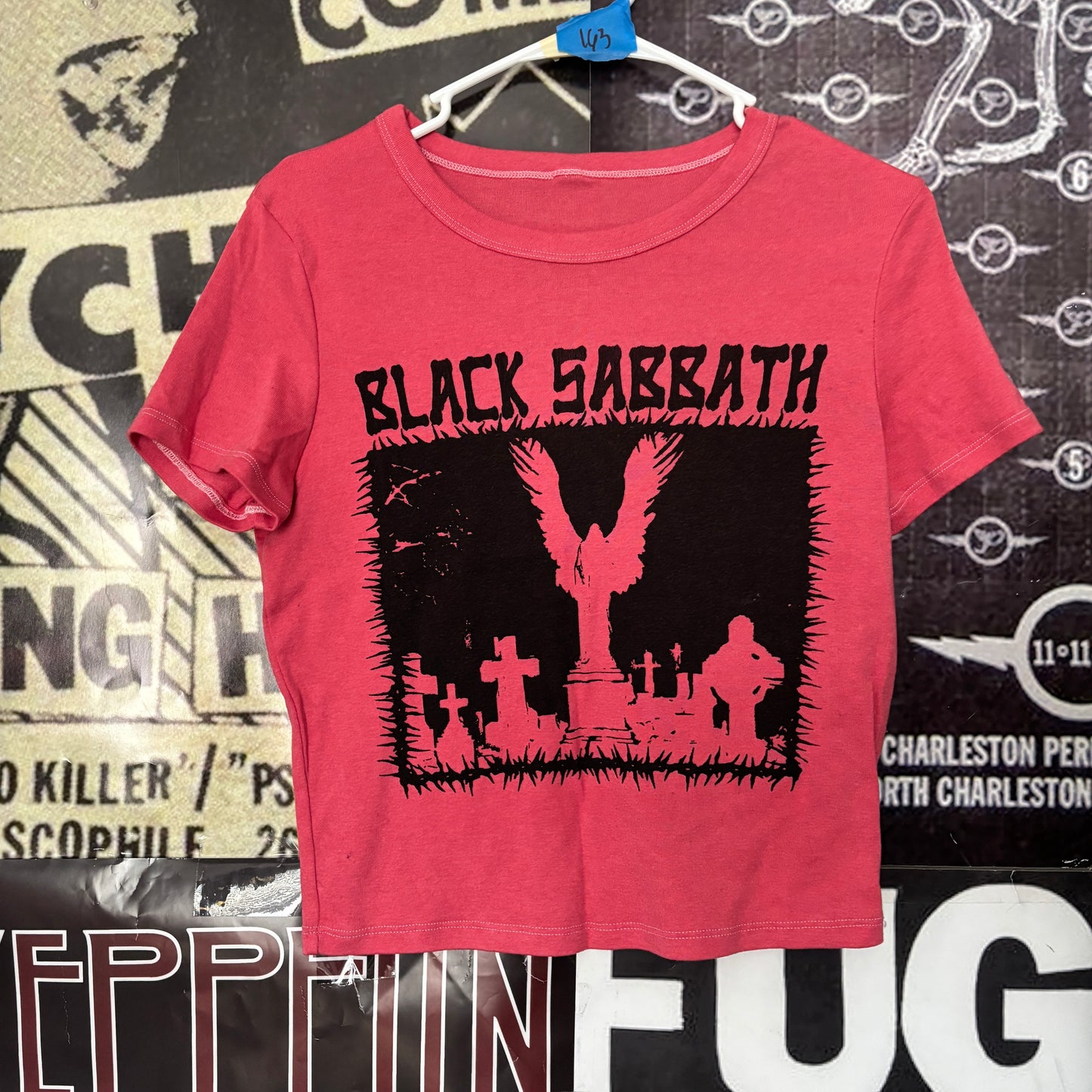 SABBATH red crop baby tee LAR/XL