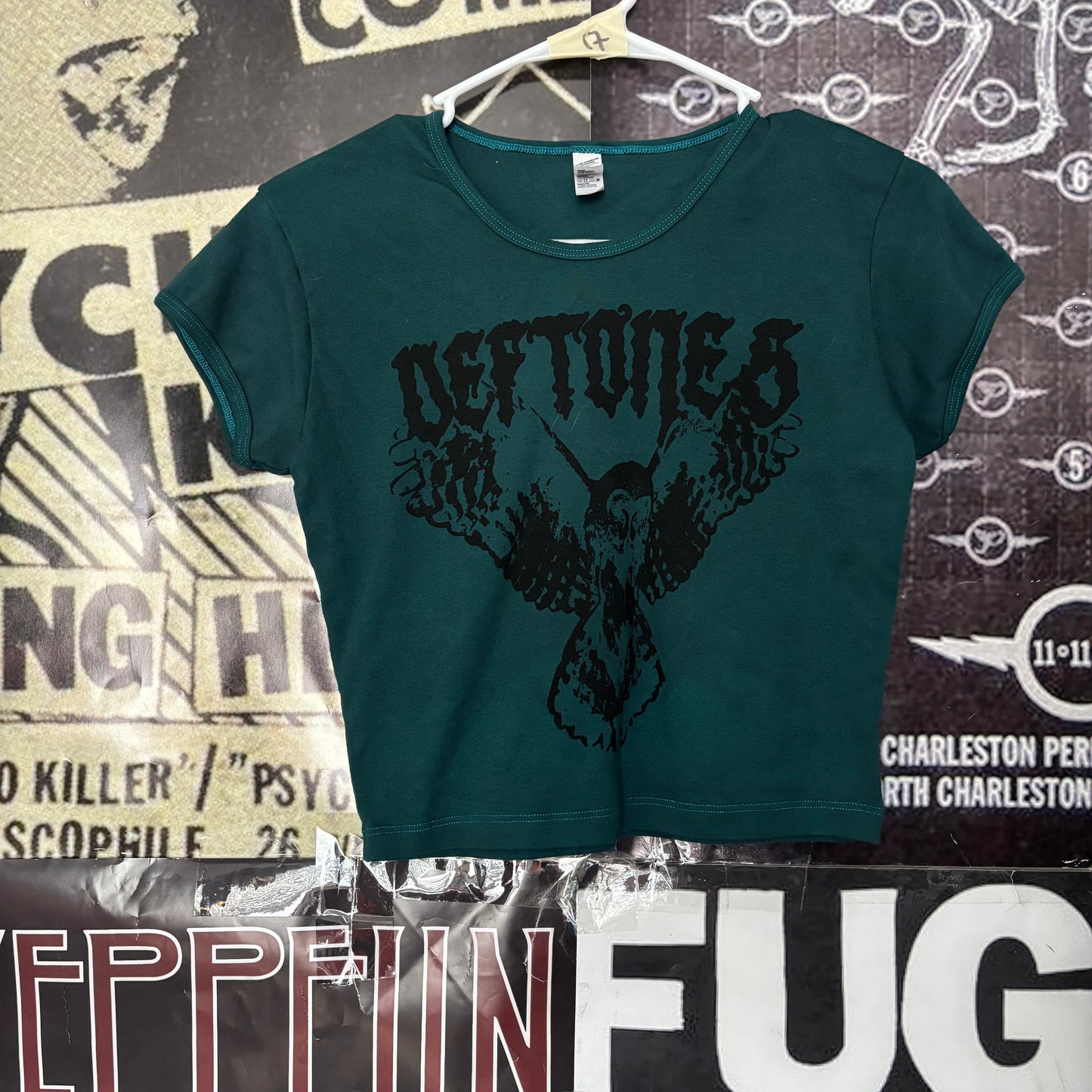 DEF OWL forest crop baby tee LAR/XL