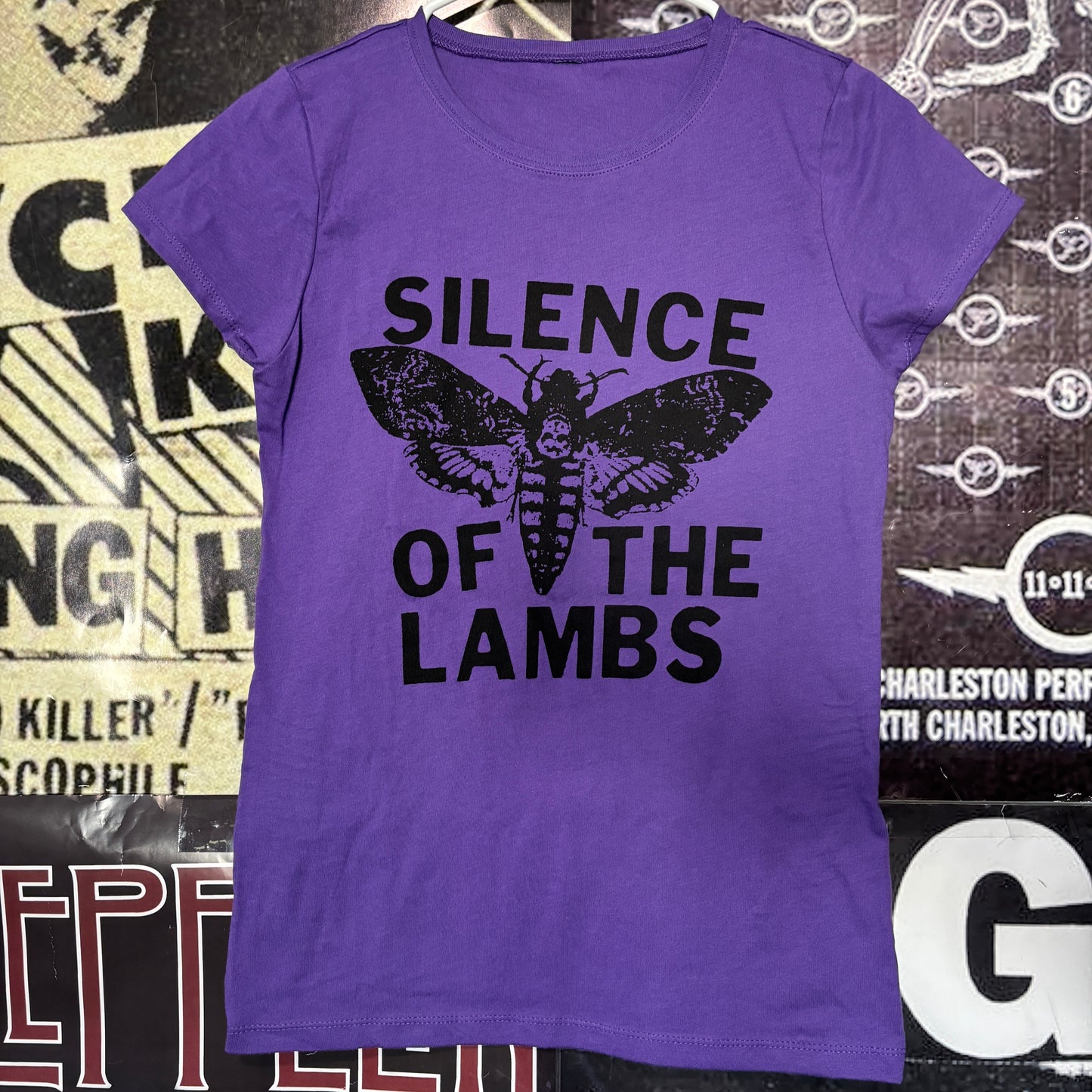 SILENCE purple babydoll tee SM/MED