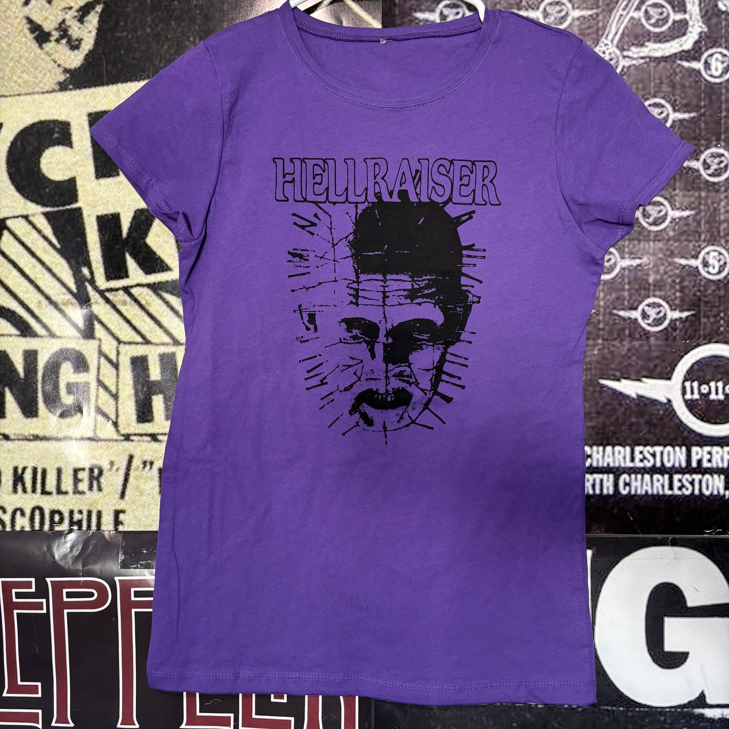 HELLRAISER purple babydoll tee SM/MED