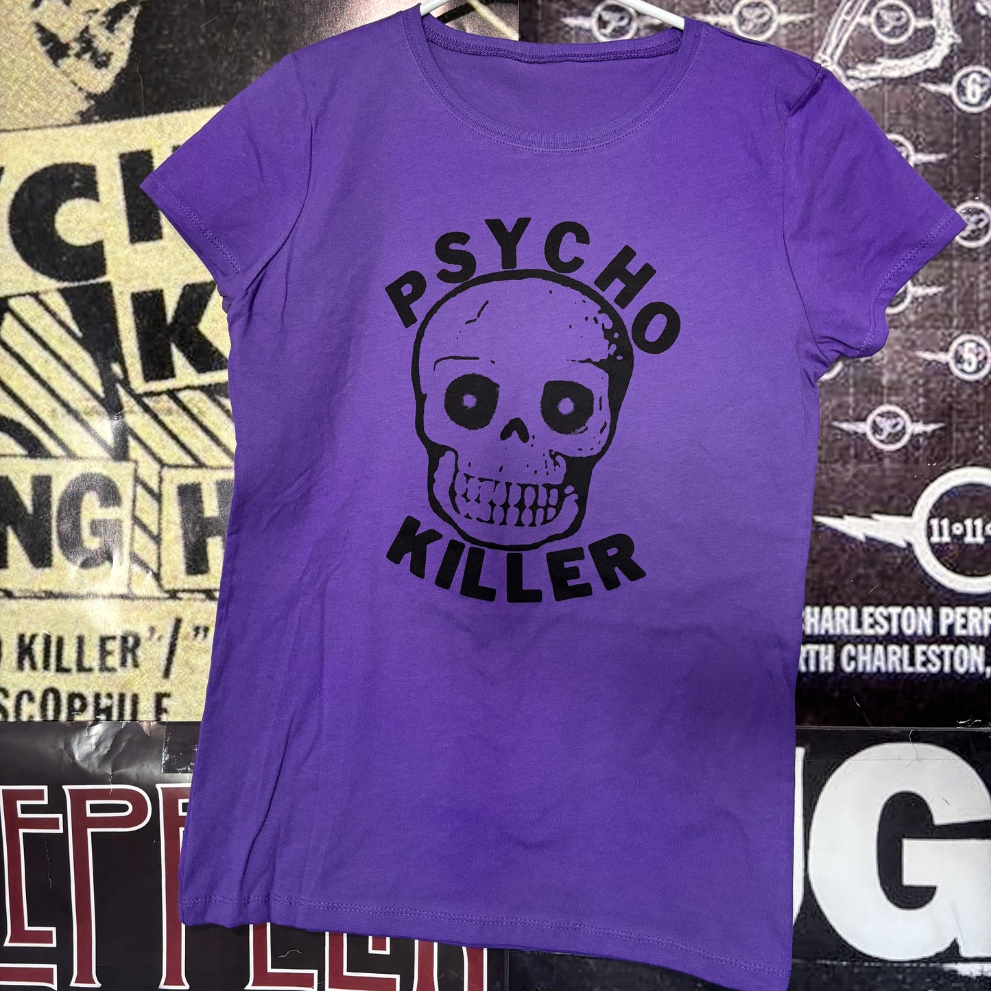 PSYCHO KILLER purple babydoll tee SM/MED