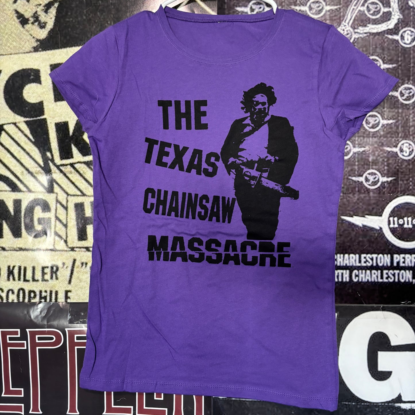 TEXAS purple babydoll tee SM/MED