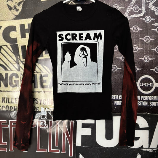 SCREAM black baby long sleeve SMALL