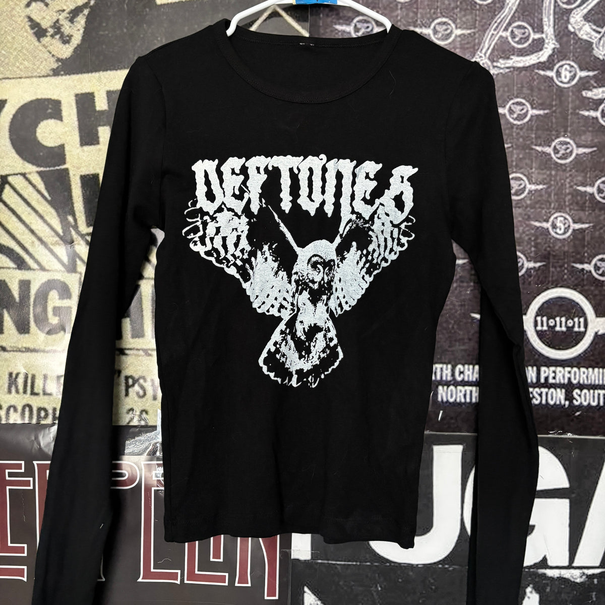 DEF OWL  black baby long sleeve MEDIUM