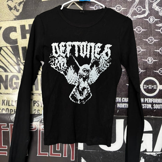 DEF OWL  black baby long sleeve MEDIUM