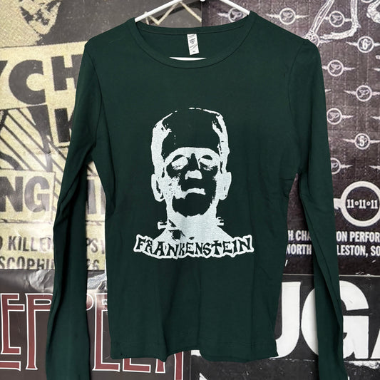 FRANKENSTEIN forest green baby long sleeve XLARGE