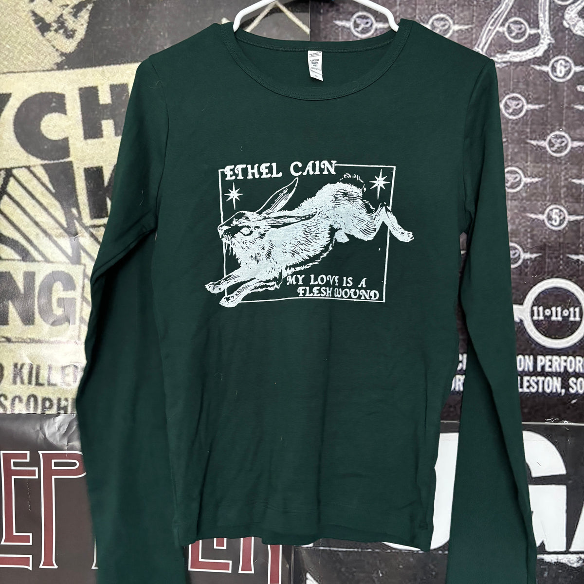 ETHEL forest green baby long sleeve XLARGE