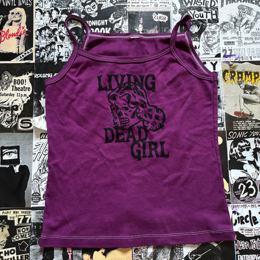 LIVING GIRL purple baby tank SM/MED