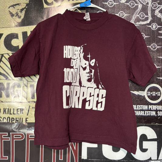 CORPSES maroon boxy tee