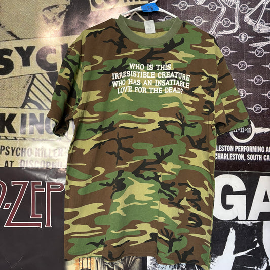 LYRICS green camo t-shirt
