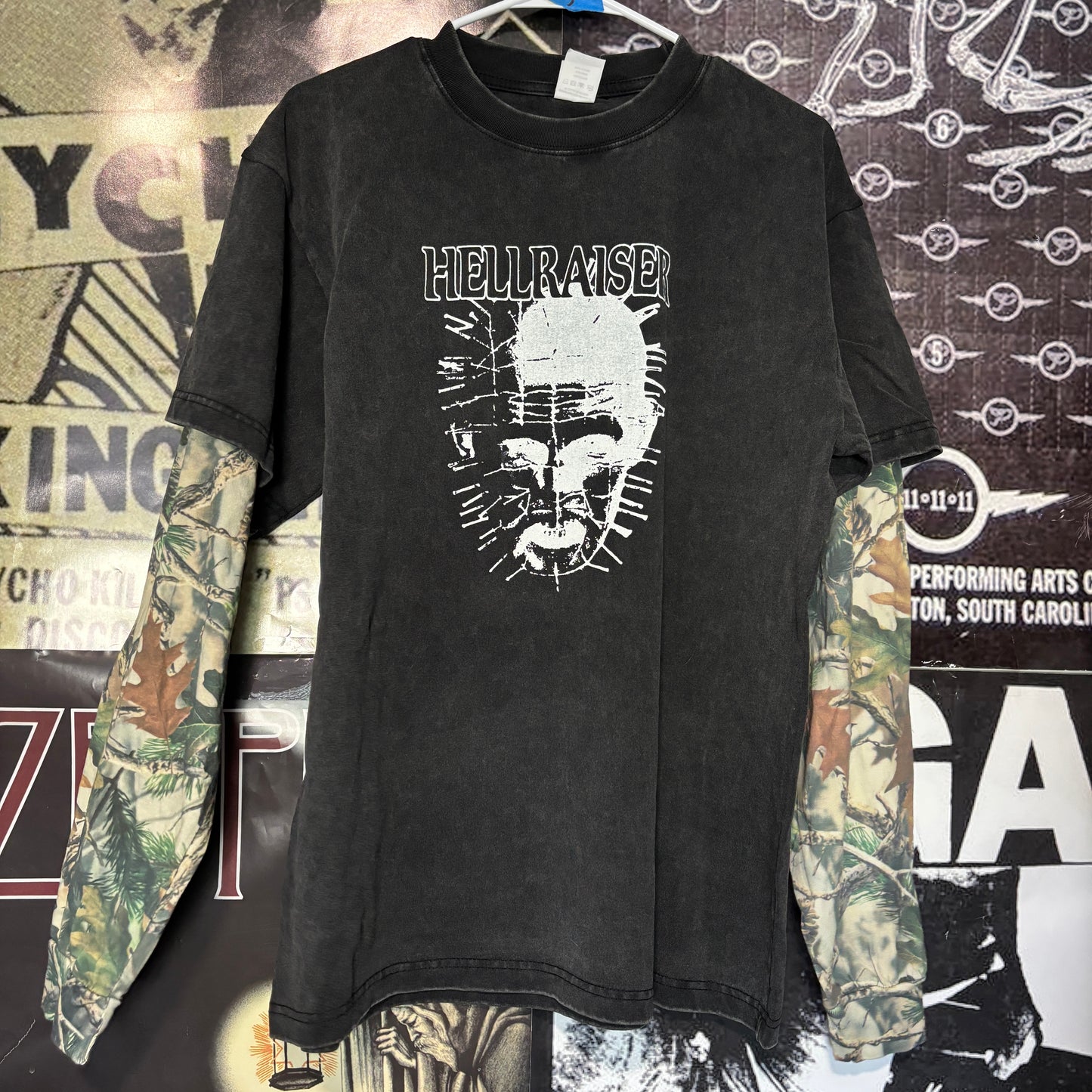 HELL hunters camo/black long sleeve