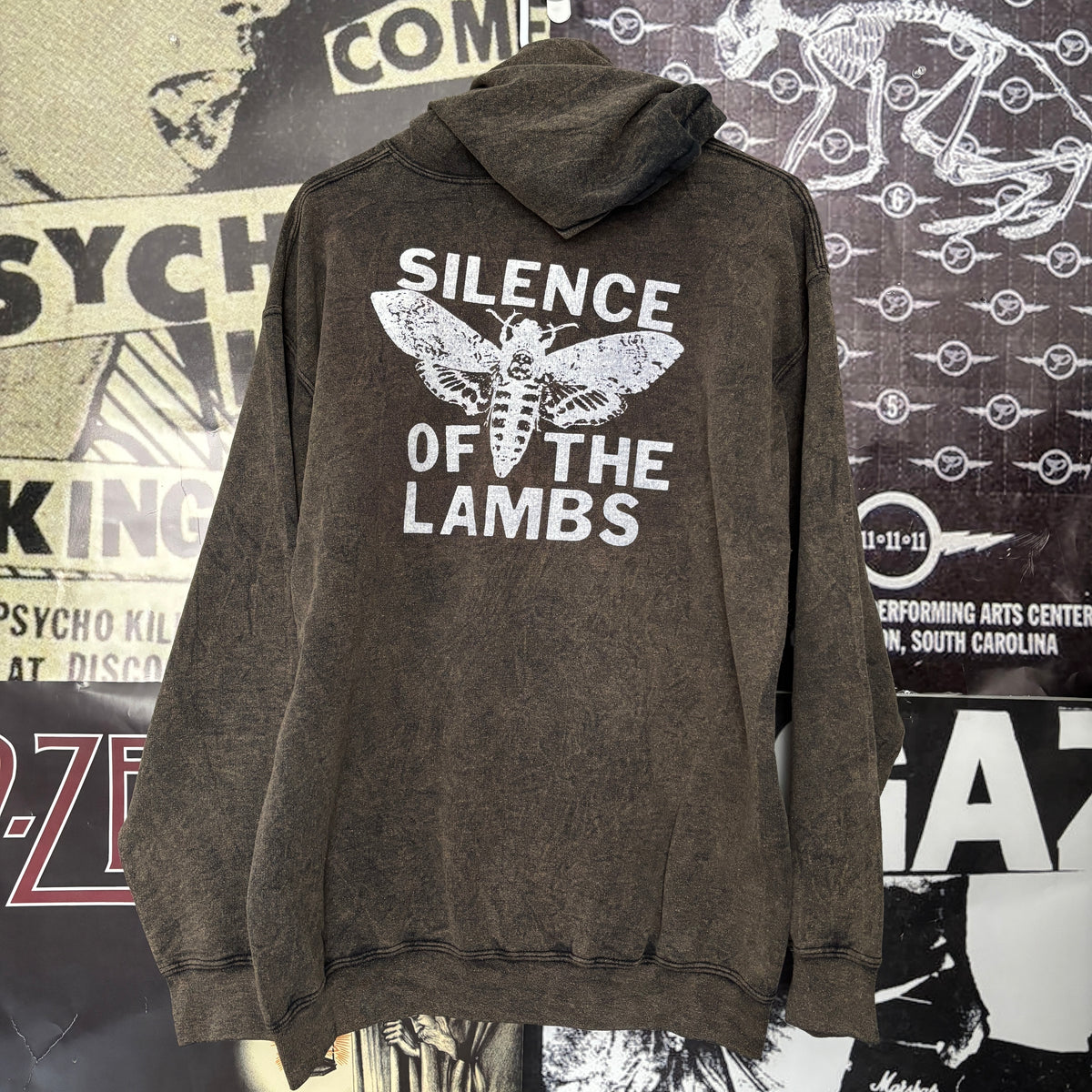 SILENCE BROWN ZIP UP SWEATSHIRT LAR/XL