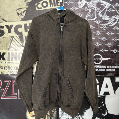 SILENCE BROWN ZIP UP SWEATSHIRT LAR/XL