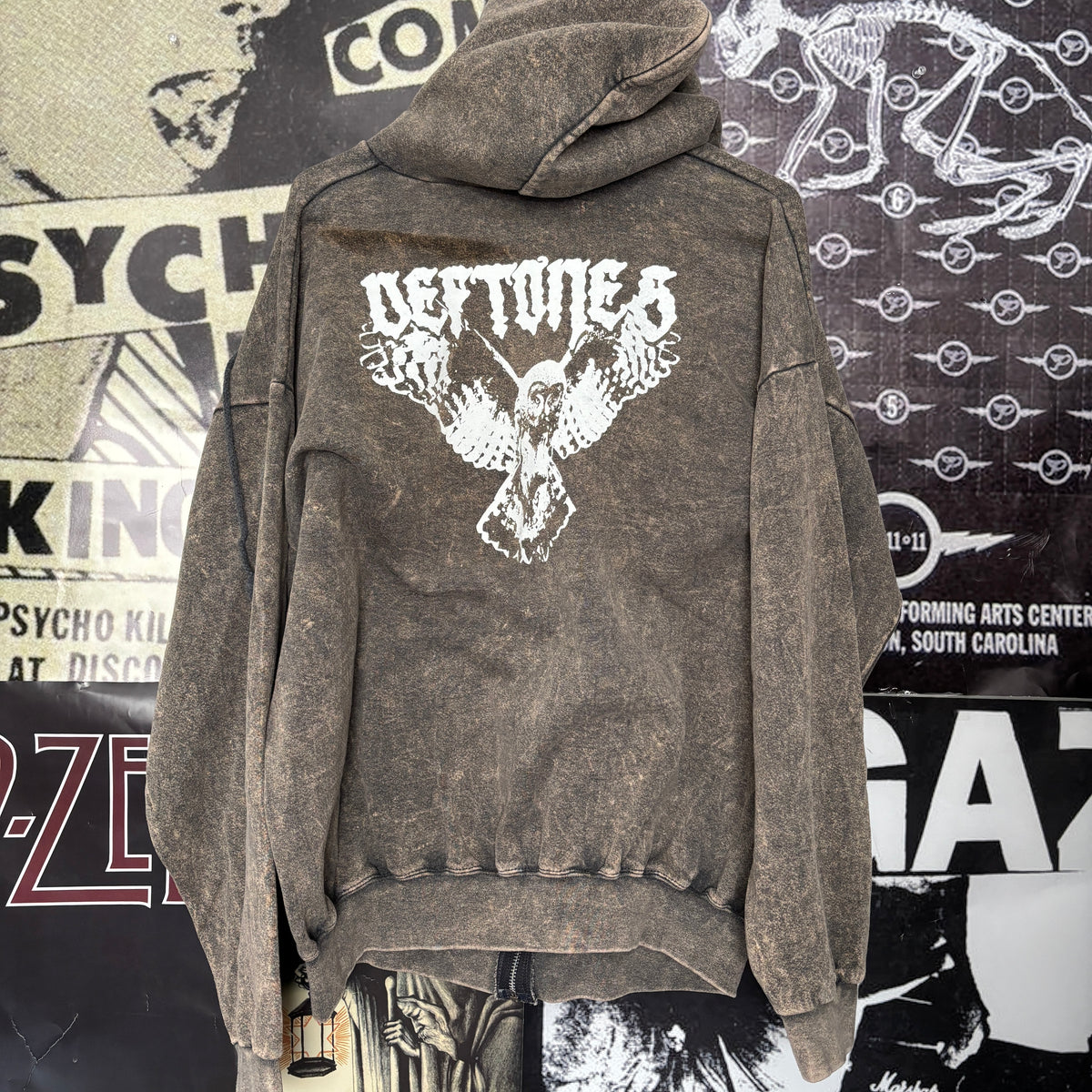 DEF OWL GREY ZIP UP SWEATSHIRT LAR/XL