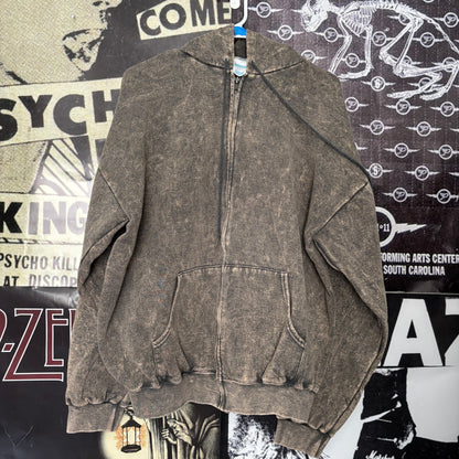 DEF OWL GREY ZIP UP SWEATSHIRT LAR/XL