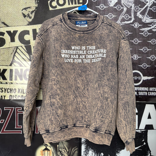 LYRICS GREY SWEATSHIRT MED/LAR