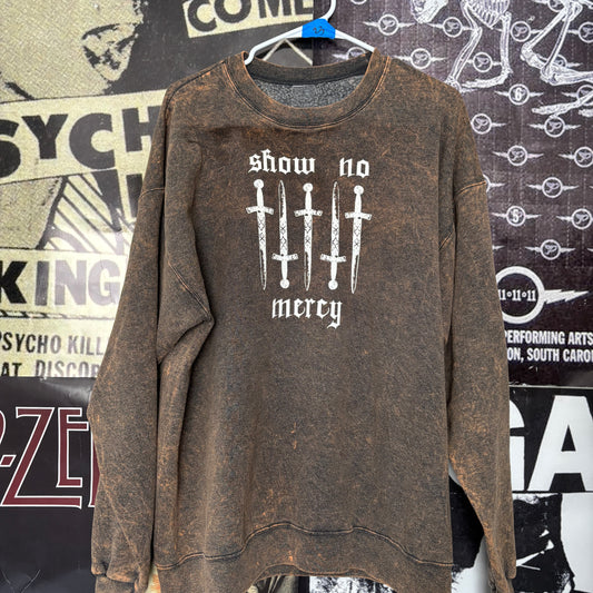 NO MERCY BROWN SWEATSHIRT LAR/XL