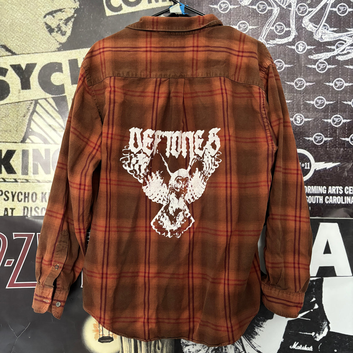 DEF OWL ORANGE FLANNEL LAR/XL