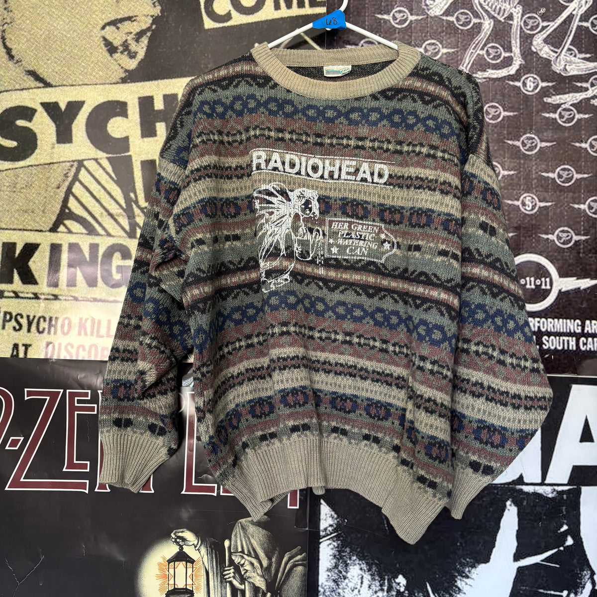 RADIO BLUE STRIPE SWEATER MED/LAR