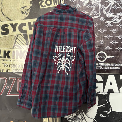 TITLE blue/red flannel LAR/XL