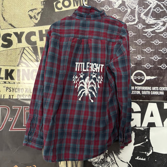 TITLE blue/red flannel LAR/XL