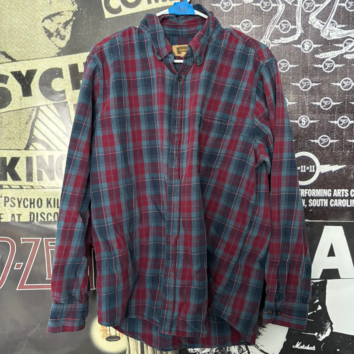 TITLE blue/red flannel LAR/XL