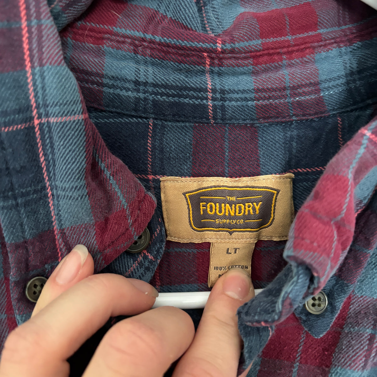 TITLE blue/red flannel LAR/XL