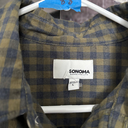 TYPE green/grey flannel LARGE