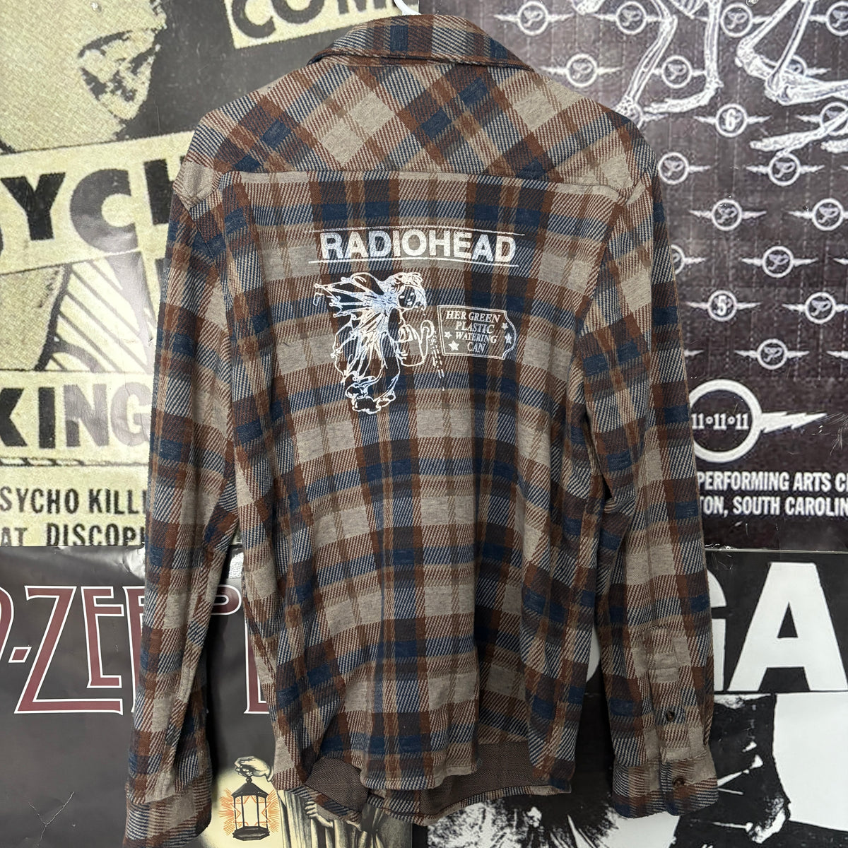 RADIO brown/navy flannel MEDIUM