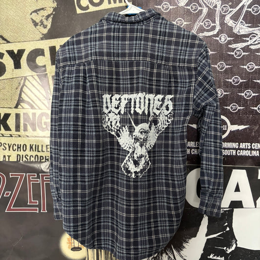 DEF OWL blue flannel MEDIUM