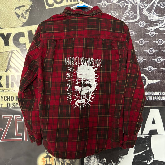 HELLRAISER red flannel MEDIUM