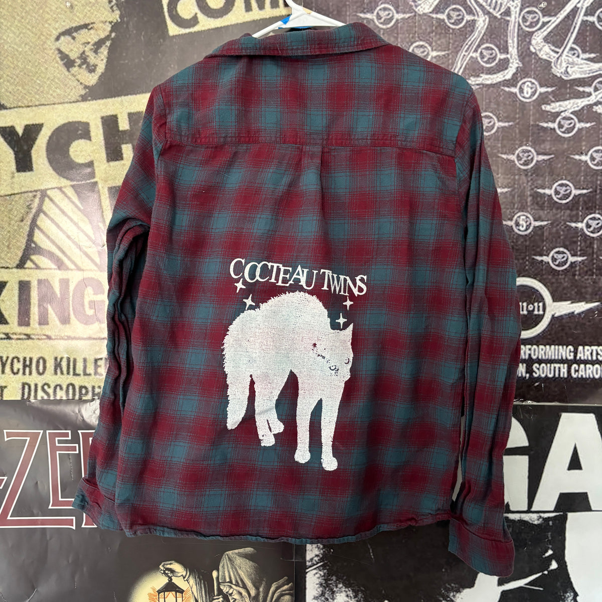 COCTEAU blue/red flannel MEDIUM *description*