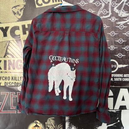 COCTEAU blue/red flannel MEDIUM *description*