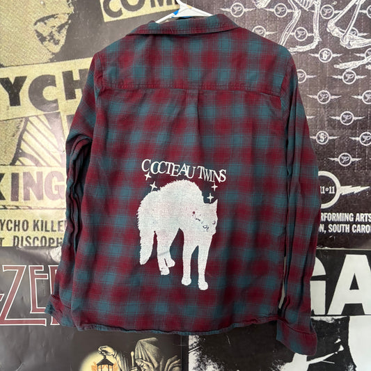 COCTEAU blue/red flannel MEDIUM *description*
