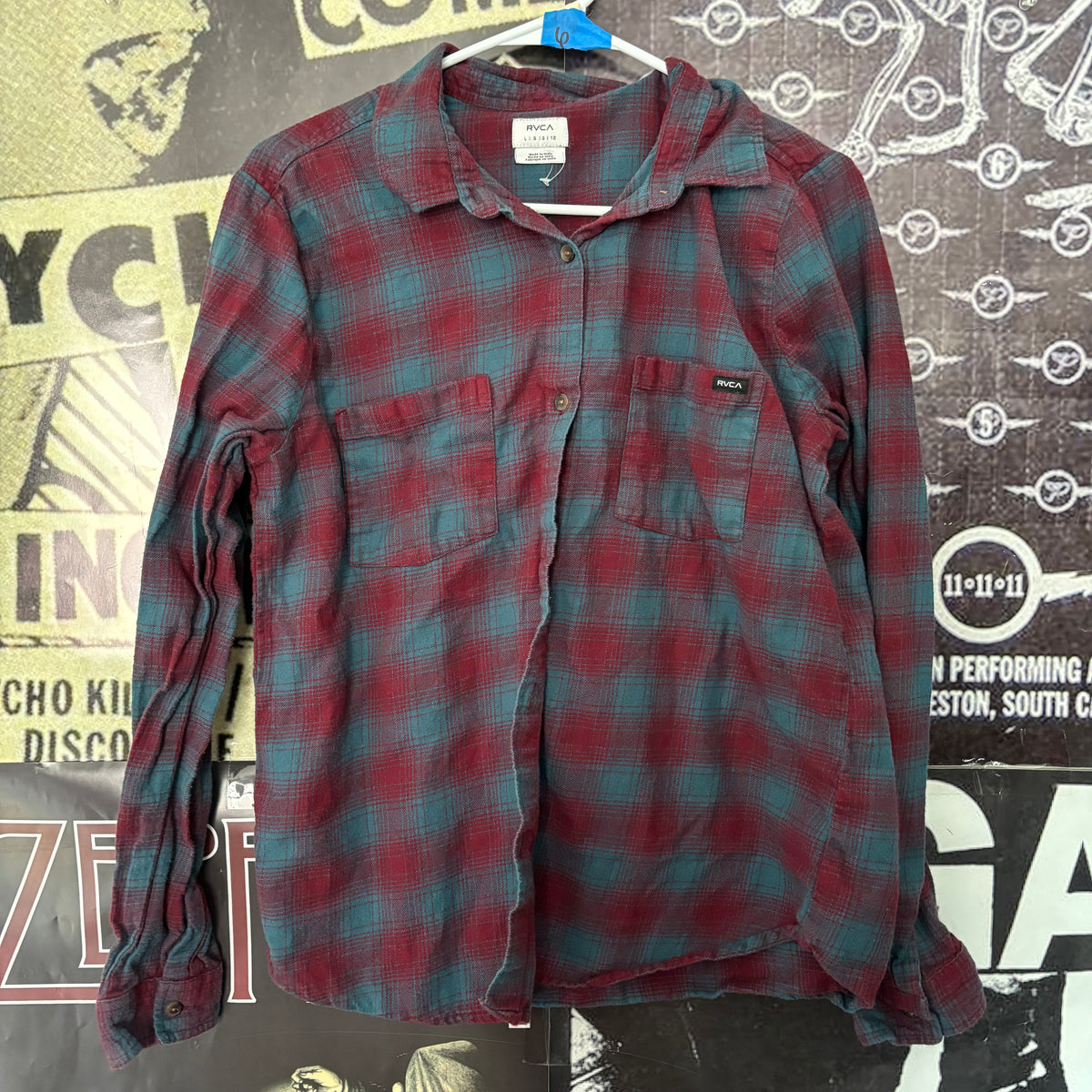 COCTEAU blue/red flannel MEDIUM *description*