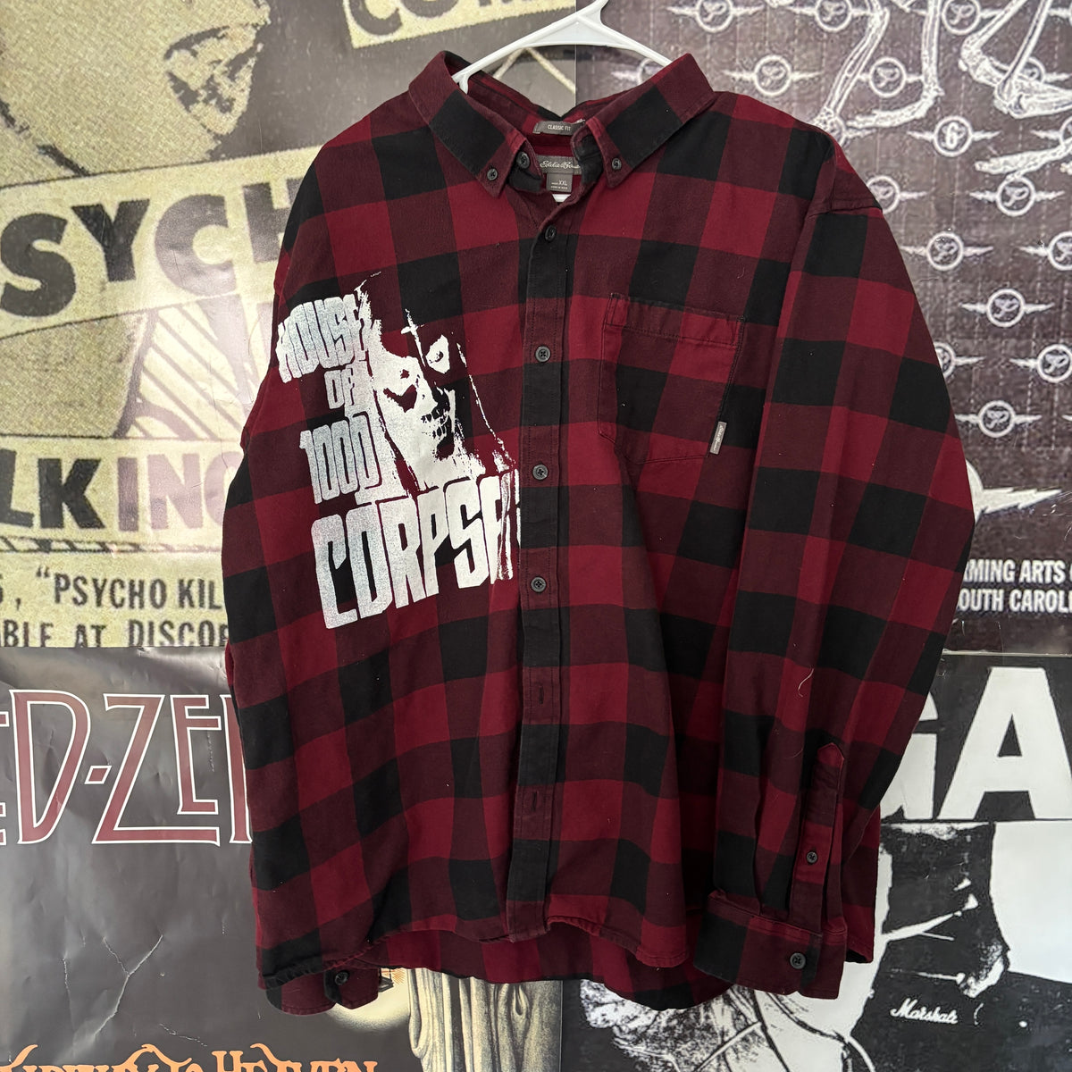 CORPSES red/black flannel XL (misprint)