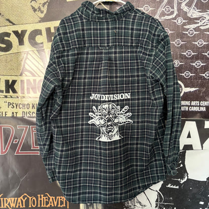 JOY blue/white flannel XL