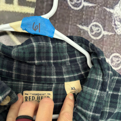 JOY blue/white flannel XL