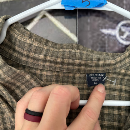 ETHEL green flannel XL