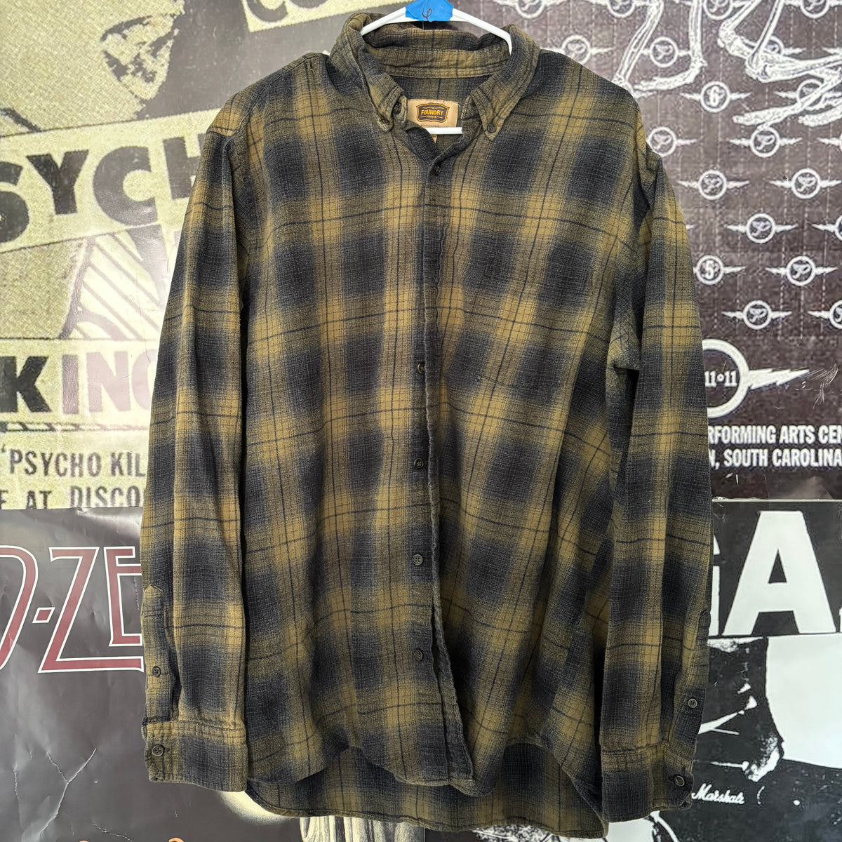 ALICE FLY green flannel XL