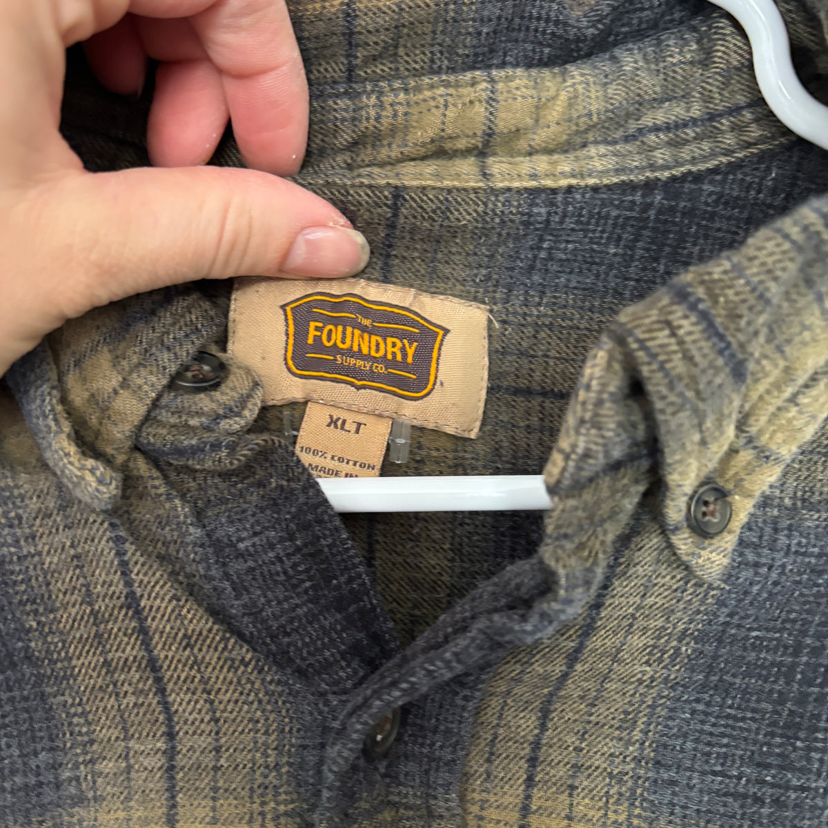 ALICE FLY green flannel XL