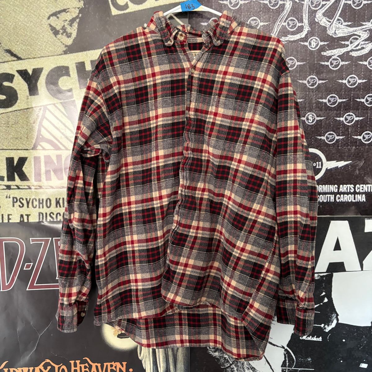 SILENCE red/white flannel XL