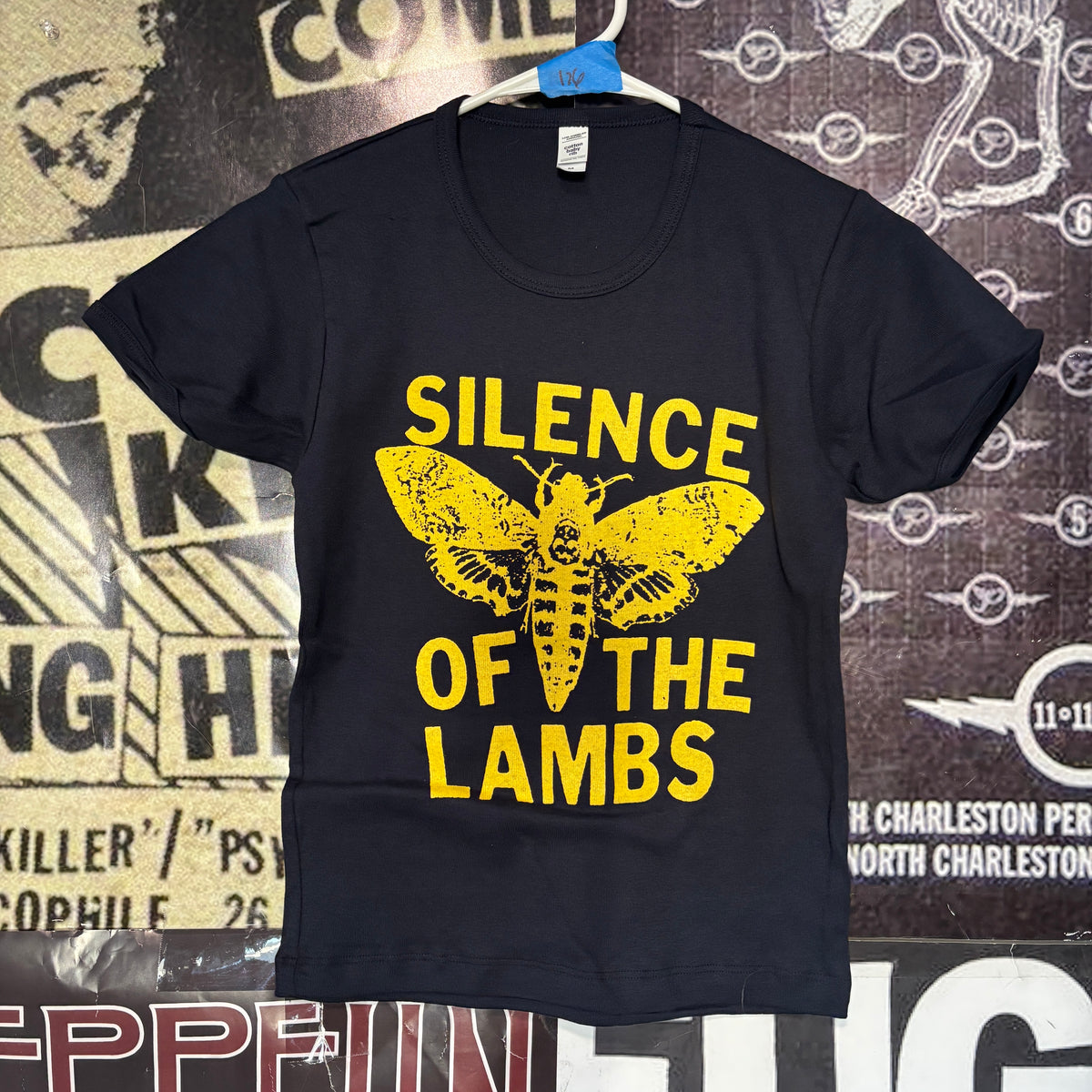 SILENCE  navy/yellow long baby tee