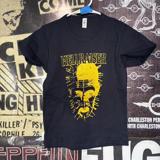 HELL  navy/yellow long baby tee