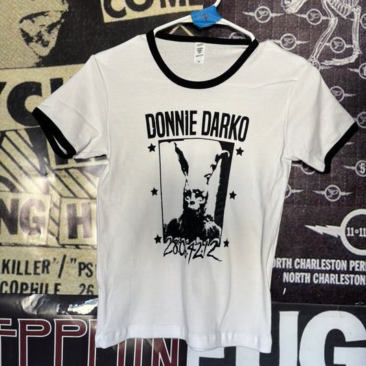 DONNIE b&w ringer long baby tee
