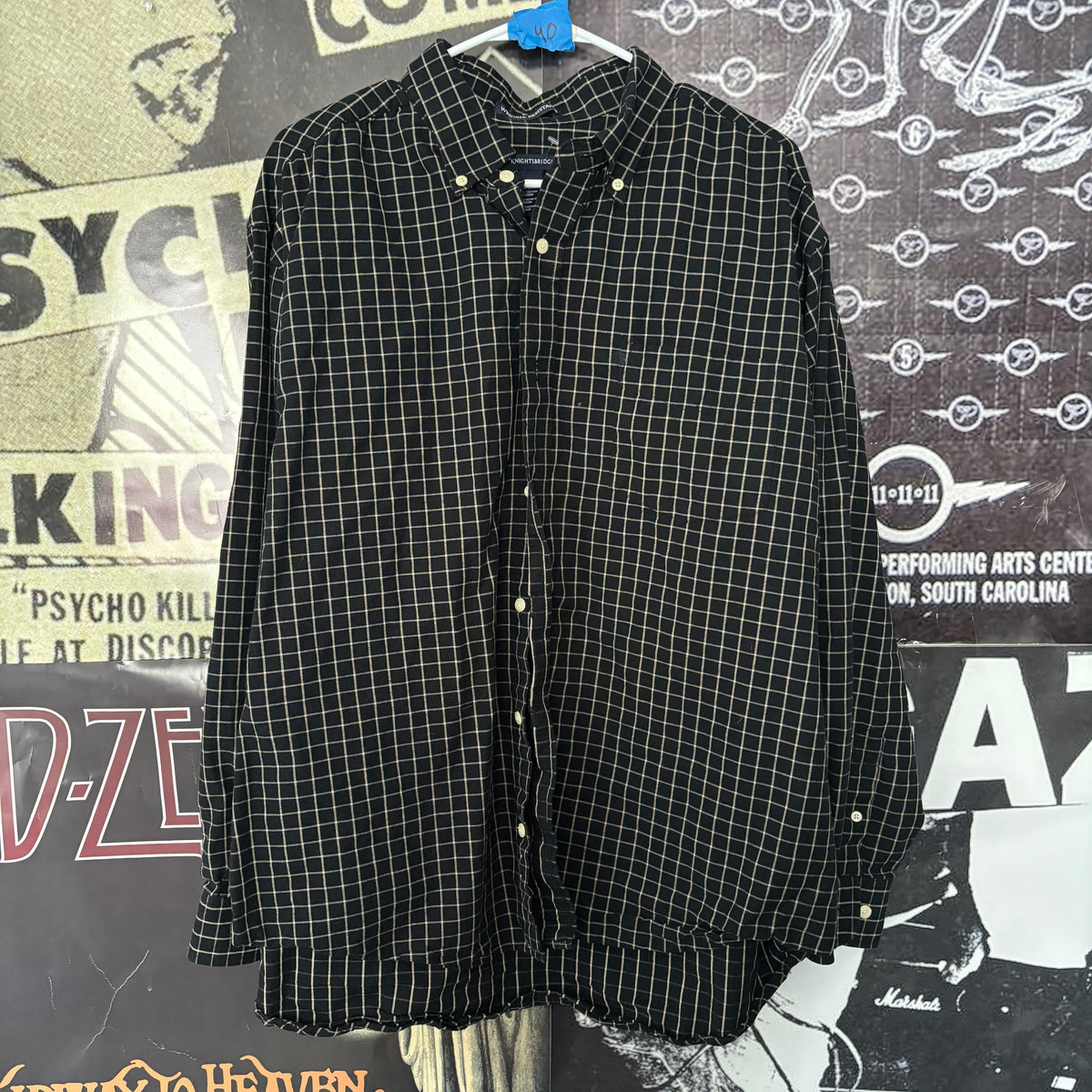 SYSTEM WEBS black/white flannel XL