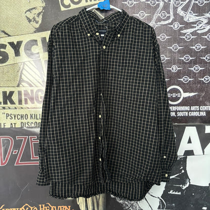 SYSTEM WEBS black/white flannel XL