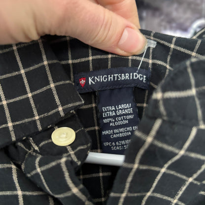 SYSTEM WEBS black/white flannel XL