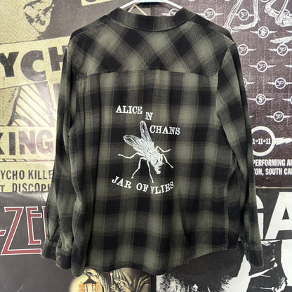 ALICE FLY black/green flannel LAR