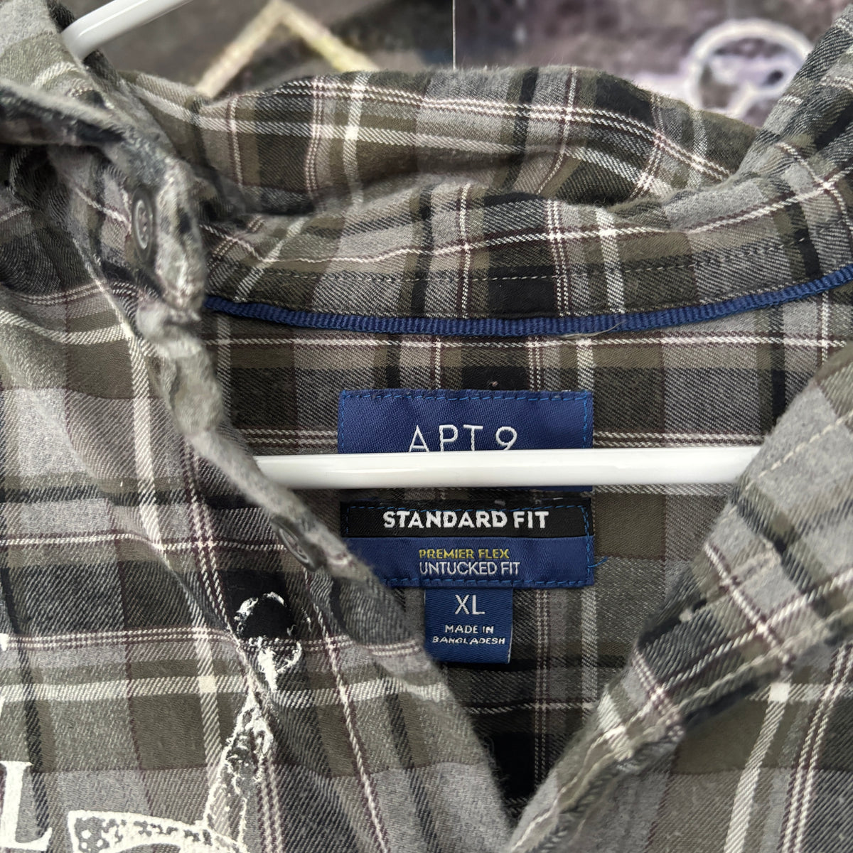 ETHEL grey/black flannel XL